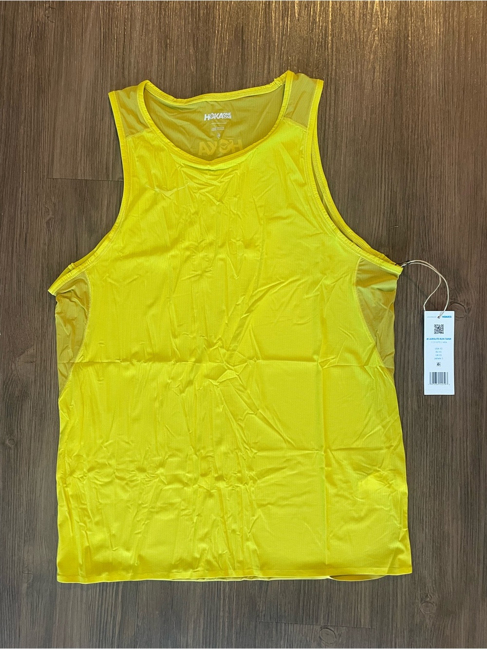 Hoka One One Bright Yellow Men’s Athletic Tank